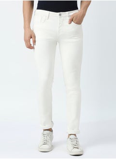 اشتري Mid Rise Jeans with Button Closure في السعودية