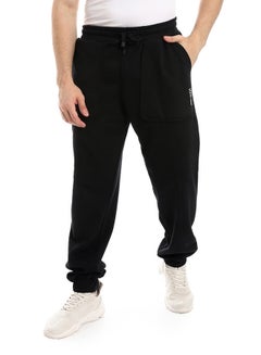 Buy Comfy Black Pants With Elastic Trim in Egypt