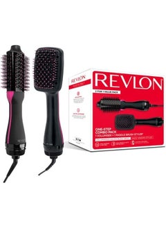 Buy RVDR5282 One-Step Combo Pack 1 Volumiser + Paddle Brush Styler in UAE