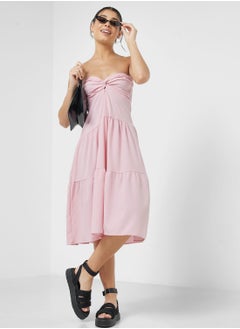 اشتري Strapless A-Line Midi Dress في السعودية