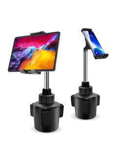 اشتري Cup Holder Tablet Mount for Ipad Mini 6 Car Cup Holder Tablet Mount for Car Phone Stand for Samsung Galaxy Iphone Ipad Mini 8.3 Inch في السعودية