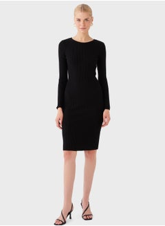 اشتري Round Neck Knitted Dress في السعودية