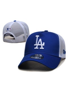 Buy New Era sun hat, mesh hat, outdoor men's and women's sports duckbill hat blue and white in UAE