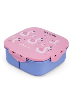 اشتري Eazy Kids Square Bento Lunch Box-Flamingo Pink في الامارات