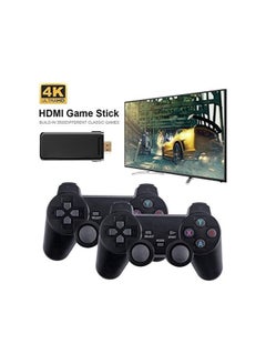 Buy Wireless Console Game Stick 8 Bit Mini Retro Controller with Built-in 3500 Classic Games, HDMI Output, Dual Player Support, and 4K Ultra HD Gaming Experience. in UAE