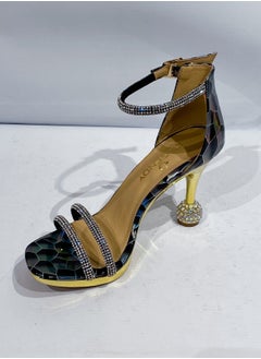 اشتري Women  high heels snake style with diamond touch في مصر