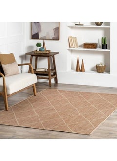 Buy Billy Diamond Easyjute Machine Washable Area Rug 4' X 6' Natural in UAE