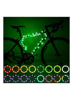 Buy LED Bike Frame Light - Remote Control Bicycle Frame Light with 17 Colors 7 Lighting Modes, Super Bright Waterproof LED Bike Spoke Light for Adult Bike, Kids Bike Night Riding in Saudi Arabia