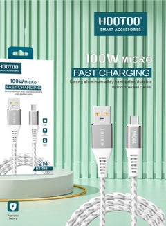 Buy Durable braided twist-resistant micro to USB cable for charging and data syncing for Samsung Galaxy 2M in Saudi Arabia