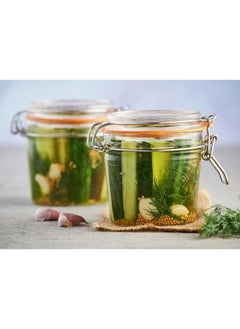 اشتري 0025.495 Round Clip Top Glass Jar 0.35 Litre 35 Ml في الامارات