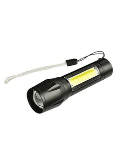 Buy Mini 5X1 Torch Portable USB Rechargeable 100-200 m Flashlight LED & COB Lantern Black 5x4x11.3cm in Egypt