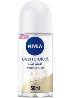 Buy NIVEA Antiperspirant Roll-on for Women Clean Protect  50 ML in Egypt
