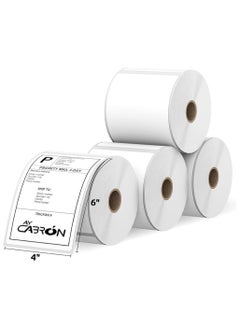 Buy Ay Cabron™ 4"x6" (100x150mm) Pack of 500 Labels Per Rol | Adhesive Thermal Direct Shipping Label Sticker | Address Barcode Printable Labels | Commercial Grade Weather Resistant in UAE