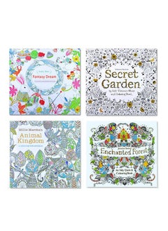 Buy 4 x 24 Page Colouring Books Small Size 18.5*18.5cm in UAE