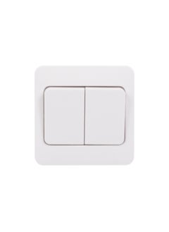 Buy Schneider Electric Lisse - Wide rocker switch - 2 gangs 2 way - 10AX - white - GGBL1022WS in UAE