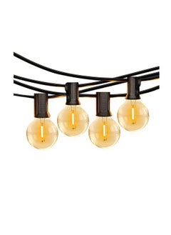 Buy Outdoor Garden String Lights,25Ft(7.5m) G40 Outdoor Lights with 25 Bulbs +1 Spare Bulb for Backyard Balcony Café Party Home Décor, Waterproof in UAE