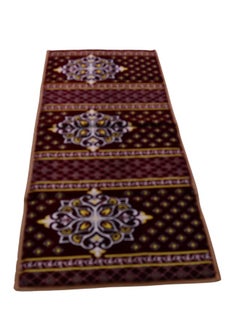 Buy Premium velvet rug, soft to the touch, beautifully patterned, double stitched, 20mm lining, waterproof Tanzanian underlay, 8mm heavy backrest, 1mm square tubes 200X80X5 cm in Saudi Arabia