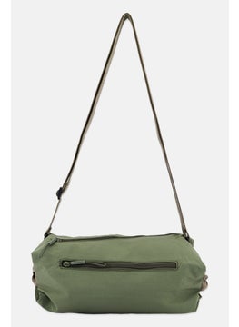 Buy Women Solid Shoulder Bag H 17 x 38 L x 11 W cm, Olive in UAE