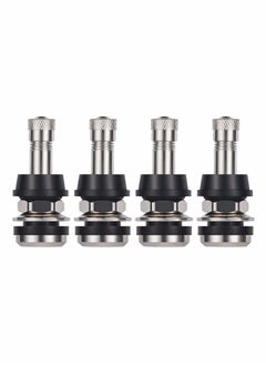 اشتري TR416 Metal Valve Stems 4 Pieces Tire High Pressure Outer Mount Fits 0.453" and 0.625" Rim Hole 1 1/2" Long في السعودية