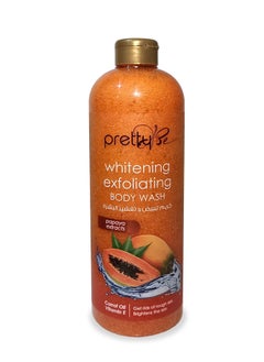 Buy Brightening Exfoliating Body Wash Papaya Extracts, Carrot Oil, and Vitamin E 1000ml in UAE