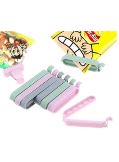 اشتري Sealing Clips, 12 Pcs Food Clips Plastic Bag Clip Clamp Sealer for Kitchen, Snack Crisp Packet Clip, Fresh Storage Sealer, Colorful في الامارات