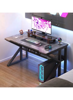 اشتري HXDream K Shaped Gaming Desk,K Shaped Computer Desk,Office Desk,Suitable for PC, bedroom, home, office في السعودية