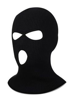 اشتري 3 Hole Balaclava Full Face Mask Unisex Winter Neck Warm Knitted Balaclava Face Cover for Men Women Outdoor Sport Fishing Skiing One Size Fit All في الامارات