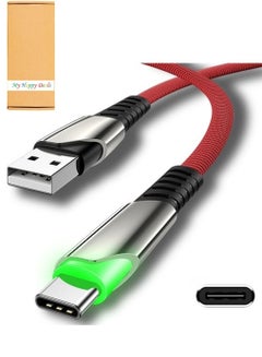 اشتري QOOVI 3 in 1 USB Type C Cable شحن سريع للهاتف المحمول شاحن أندرويد سلك نقل بيانات سلك في الامارات