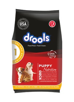 Buy Chicken And Egg Puppy Dry Dog Food Multicolour in UAE