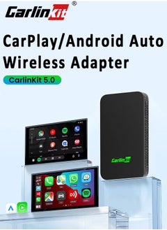 اشتري CarlinKit 5.0 Wired to Wireless Android Plug Play Auto Box Wireless CarPlay Adapter Smart Car Ai Box WiFi Bluetooth Auto Connect في السعودية