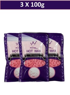 Buy Pack Of 3 Hair Removal Hot Wax Beans 3 X 100g in UAE