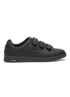 Buy Women's Black Low-Top Casual Sneakers with Triple Velcro Strap - Sleek Everyday Style and Comfort for Effortless Wear in UAE