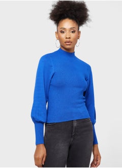 Buy High Neck Knitted Sweater in UAE