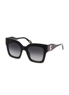 Buy Women's Square Shape  Acetate Sunglasses SJC019V520700 - Lens Size: 52 Mm - Shiny Black in Saudi Arabia