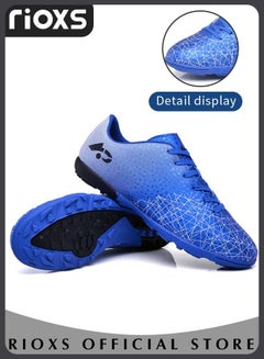 Buy Mens Soccer Shoes Professional Competition Football Boots Training Boy's Outdoor Non-Slip Sneakers For Kids Lightweight Teenagers Adults in UAE