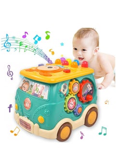 Buy Baby Musical Multifunctional Push And Pull Bus Toys in Saudi Arabia