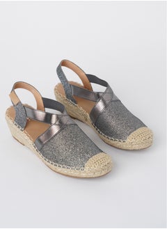 اشتري JOVE Women's Casual Espadrilles GUNMETAL في السعودية