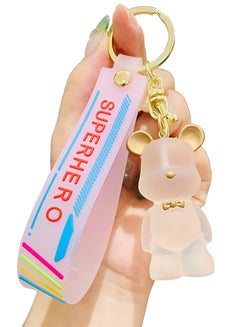 Buy SYOSI Pink Bear Keychains, 1Pcs Key Chain Bear Accessories for Women Girls, Key Ring for Car Keys, Handbags, Backpack, Wallet, Cute Keychain Bracelets in UAE