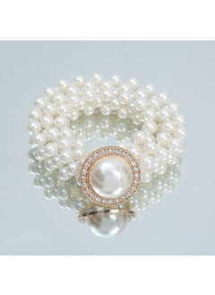 اشتري Elegant Pearl Waist Chain for Dressesbig round bead gold big round bead gold في الامارات