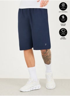 اشتري Micro Pique Knit Reflective Logo Oversized Training Shorts في السعودية