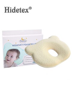 Buy Hidetex Baby Pillow - Preventing Flat Head Syndrome (Plagiocephaly) for Your Newborn Baby，Made of Memory Foam Head- Shaping Pillow and Neck Support (0-12 Months) in UAE