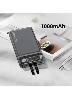 Buy 10000mAh Built-in Digital Display Power Bank, Compatible With iPhone, Samsung, Huawei, And Xiaomi in Saudi Arabia