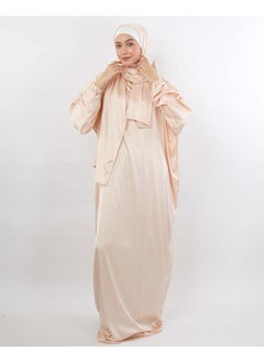 Buy Plain Satin Isdal Light Beige For Women in Egypt