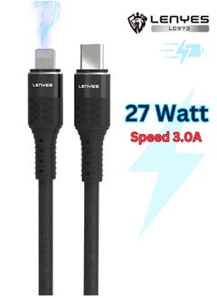 Buy iPhone Fast Charging Cable 27W, Type-C to Lightning Braided Cable for iPhone 14 Pro/14 Plus/14/14 Pro Max/13/13 Pro/13 Pro Max/iPhone 12 Pro etc in UAE