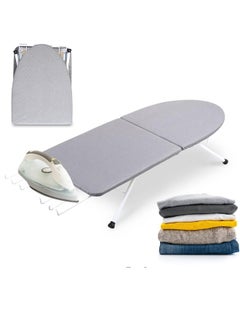 Buy Foldable ironing board with iron stand, portable ironing board with heat-resistant cover and non-slip foldable legs in Saudi Arabia