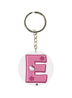 Buy Alphabet E Kitty Cartoon Themed Keychain in UAE