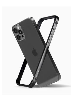 Buy RAEGR iPhone 15 Pro Max Case | Anodized Aluminum Bumper | Supports Mag-Safe Wireless Charging | Edge Armor Protective Minimal Case Designed for iPhone 15 Pro Max (6.7-Inch) (2023) - Black RG10529 in UAE