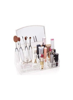 Buy Transparent Rectangular Acrylic Cosmetic Makeup Stand in Egypt