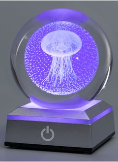 اشتري Crystal Three Dimensional Figurine with LED Lighting Base For Home Decor Collectible And Birthday Gift في السعودية