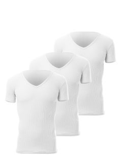 Buy Cottonil Bundle Of Three - V -Derby- Neck Men Undershirts in Egypt